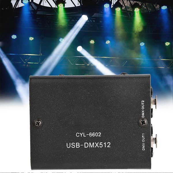 512-kanals USB til DMX DMX512 LED-lys DMX Scenebelysningskontroller Kanaler Dekodermodul