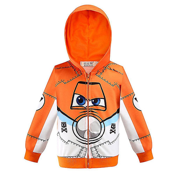 5-8 År Barn Hooded Jacka Hulk Flygplan Bilar Tryck Dragkedja Kappa Ytterkläder Planes 7 Years