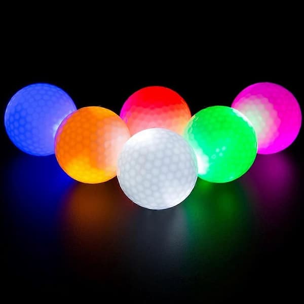 10 stk. LED Lysende Golfbolde LED Golf Træningsbold Special Golfbolde Konstant Lysstyrke Glitter til Natspil
