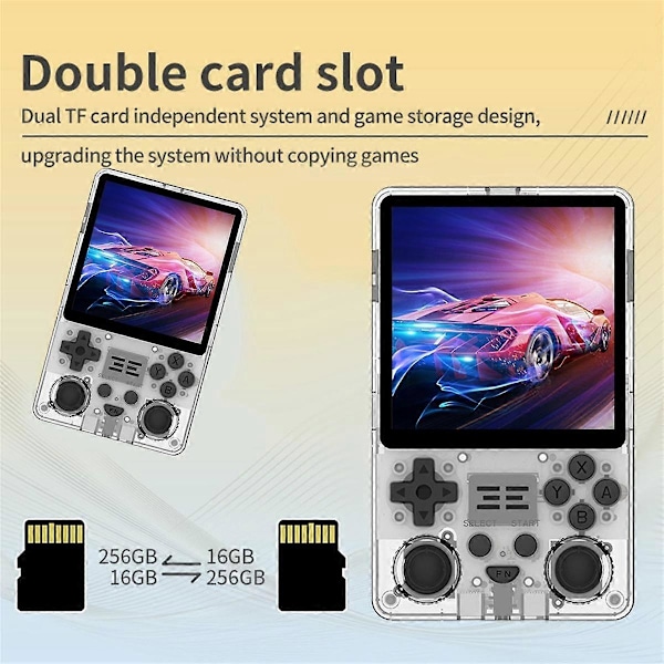 RGB20SX Retro Videospelskonsol 16GB+64GB 10000+ Spel 4.0 Tum WIFI 2.4+Bluetooth Handhållen Spelkontroll A