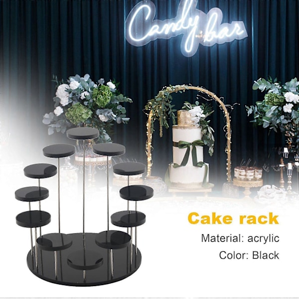 Cupcake Stand Akryl Display Stand til Smykker/kage Dessert Rack Bryllup Fødselsdagsfest Dekoration