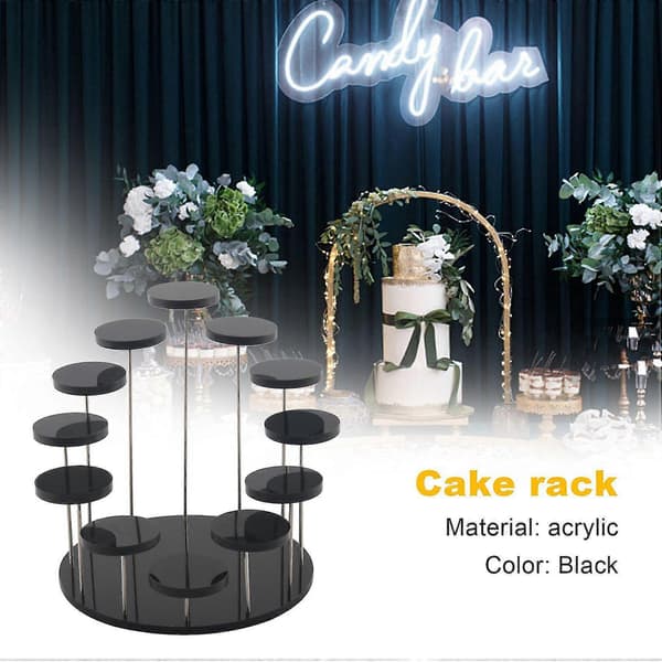 Cupcake Stativ Akryl Display Stativ For Smykker/kake Dessert Rack Bryllup Bursdagsfest Dekorasjon