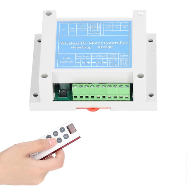 DC Motorvarvtalsregulator Borstad Motor Start Stopp Acceleration Deceleration Guvernör med Fjärrkontroll Set DC 8?30V