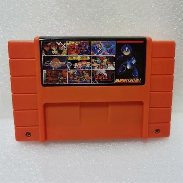 Super 130 i 1 Spelkort med Sparfunktion för SNES