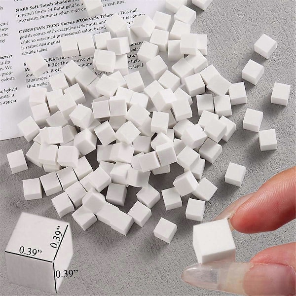100 st Nagelkonst Svamp Mjuka Svampar Gradient Nagelkonst Stämplar Verktyg Färgtoning Manikyr DIY Nagel Svamp Griparverktyg