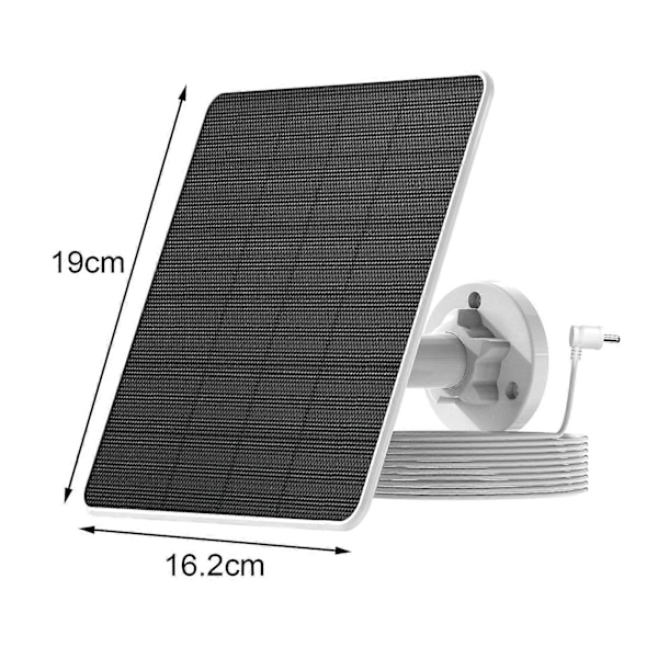 Solcellepanel for Ring-kamera Vanntett 5W solcellepanellader med 13-fots kabel for Ring Spotlight Cam/Plus/Pro-batteri for Stick Up Cam/Pro-batteri