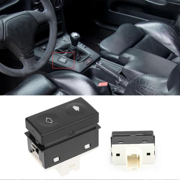 Vindusbryter 61311387388 Erstatning for E36 328i Cabriolet M52 MANUELL BK73