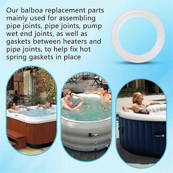711-4030B 2 tommer pakning til Gecko Spa Hot Tub varmelegeme til standard 2 tommer Spa varmelegeme samlinger unions pakning