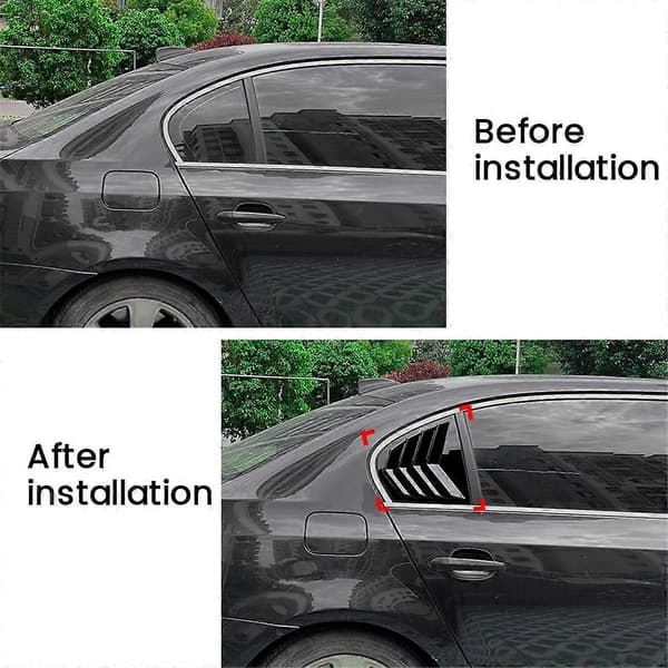 Bil Bagrude Skodde Dæk Trim Vindue Lamel Side Ventilations Trim til 5 Serie E60 2004-2010 Kulfiber