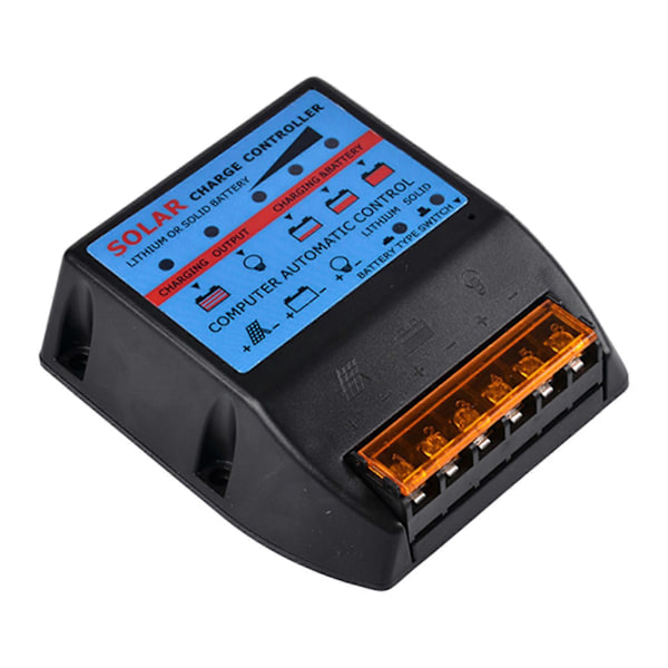 Solcelleladeregulator Høy Effektiv Kortslutningsbeskyttelse Plug-and-Play Bred Kompatibilitet Spar Energi Solcellepanel Laderegulator Intelligent