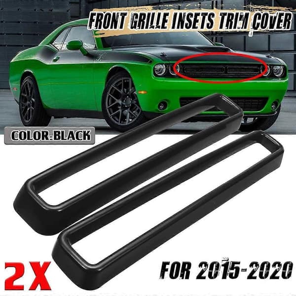 Bil Frontfanger Øvre Midtre Racing Grill Gitter List Deksel Beskyttelse for 2015-2020