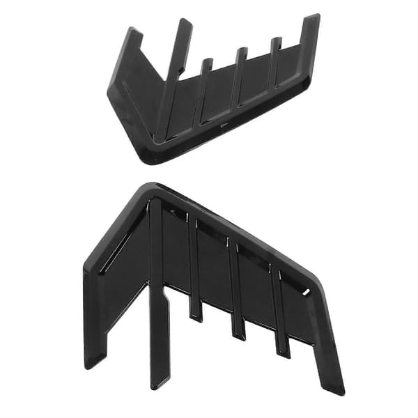 2 stk./sæt Bil Side Cover Luftventil Trim Blank Sort Gummi Auto Udvendigt Tilbehør Udskiftning til A7 S7 4K8 2018?2020