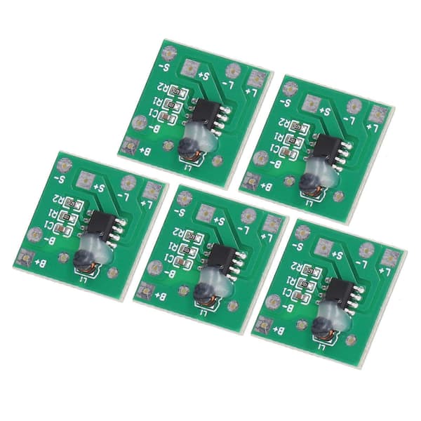 5 st 9012 1.2V Solcellsladdningsregulator Kort Litiumbatteri Laddningsregulator Kretskort