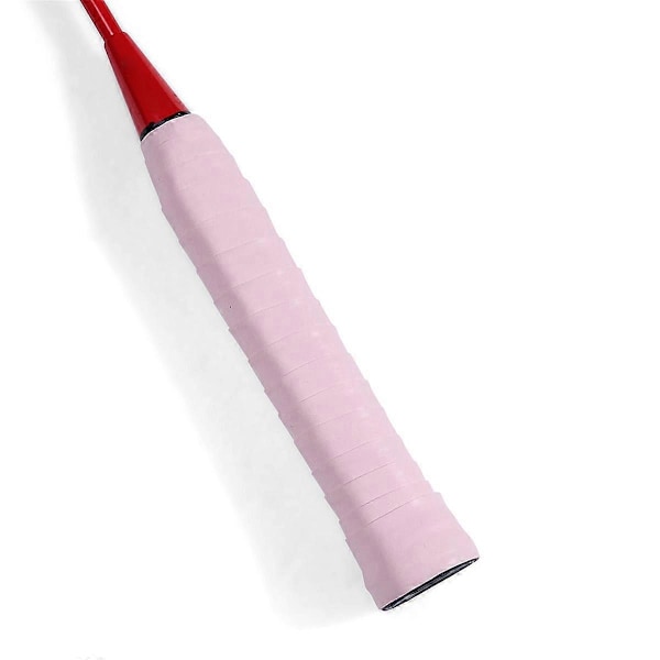 Tennis Skridsikkert Håndtag Svedabsorberende Læder Krydsfiner Tennis Svedabsorberende Bælte Pu Håndtag Pink