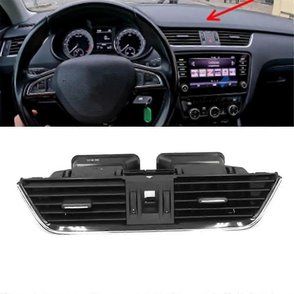 Bil Dashbord Sentral Luftkondisjoneringsuttak Enhet A/C Panel Grill 5ED82095 for 2015-2020