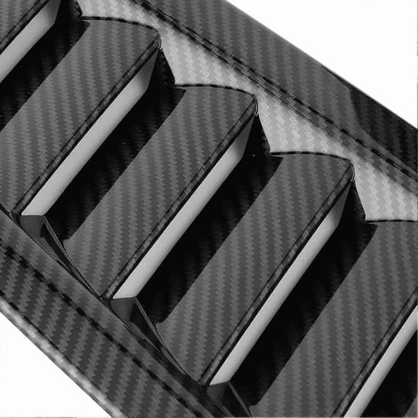 2 stk. Universelle motorhjelmsluftventiler Motorhjelm Bildele til Focus RS MK2 Style Kulfiberfarve
