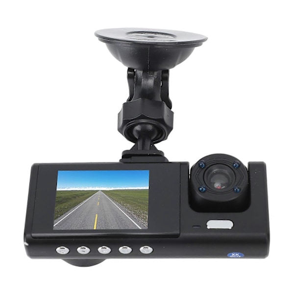Dubbel Dashcam 3in 1080P HD Bilkörningsinspelare Fram och Inuti med G-sensor Loop-inspelning