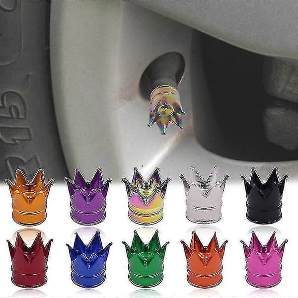 1/4 stk. Bildekkventilhetter D Ventilhetter Deksel Bil Styling Auto Eksteriør Rotte Tilbehør - Ventil S & Hetter 4PCS Red