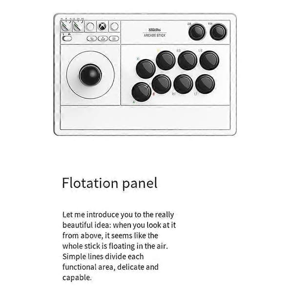 Trådløs Joystick Controller Arcade Fight Stick til /S, One 2.4G Trådløs Arcade Fighting Game Stick-A