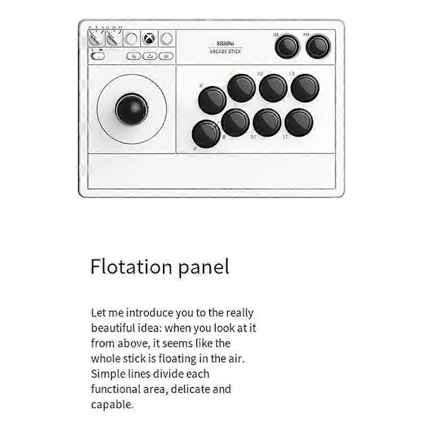 Trådlös Joystick Kontroller Arkad Fight Stick för /S, One 2.4G Trådlös Arkad Fighting Spel Stick-A