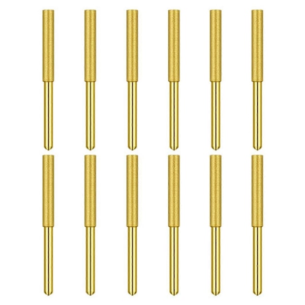 12-pak Diamant Motorsavfile, Gratslibestenfil, Titaniumbelagt Slibeskive Motorsavssliber (4,0 mm)