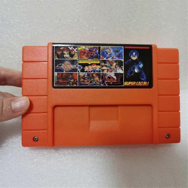 Super 130 i 1 Spil Spilkort med Gemmefunktion til SNES