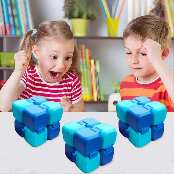 Infinity Cube Legetøj Stresslindrende Fidgeting Game Cube Gadget 3D Printet Beroligende Finger Cube til Børn og Voksne Angstlindring