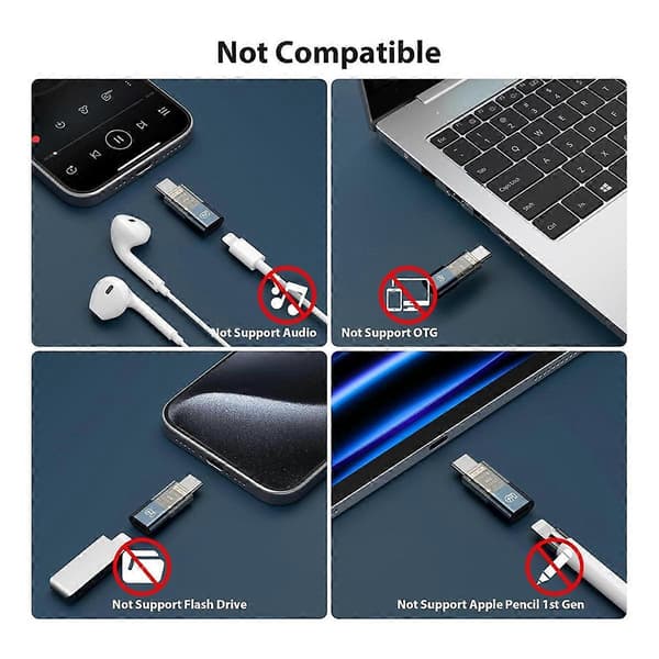 Adapter för Interface Hona till USB-C Hane Typ C till för Interface Kontakt för 15 15 Pro
