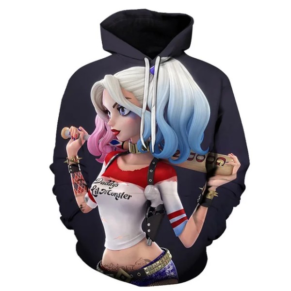3D-tryckt mode för män och kvinnor, långärmad ytterkläder, streetwear, O-ringad tryckt hoodie style 10 XL