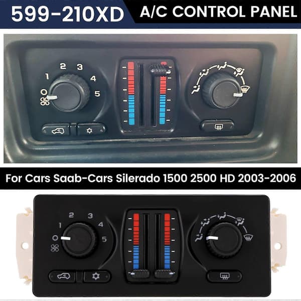 For Silerado 1500 2500 HD 2003-2006 Varme AC HVAC Klimakontrollmodul 599-210XD A/C Kontrollpanel
