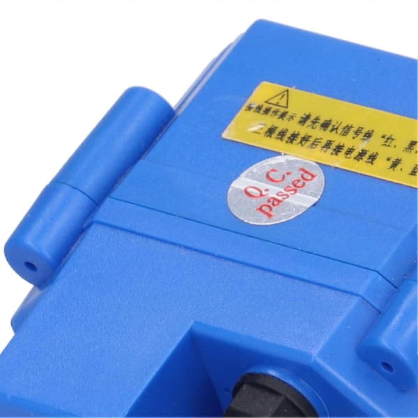 Elektrisk kulventil BSP Mini Mässing Motoriserad 5 Trådar DC12V Genomgående med Brytarindikering