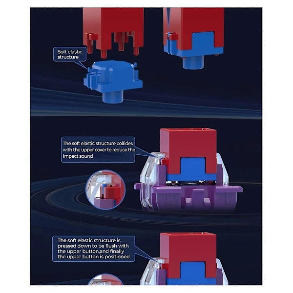 Til Switch af Magnetisk Switch Lineær til Magnetisk Mekanisk Tastatur 35g 100m 3.5mm