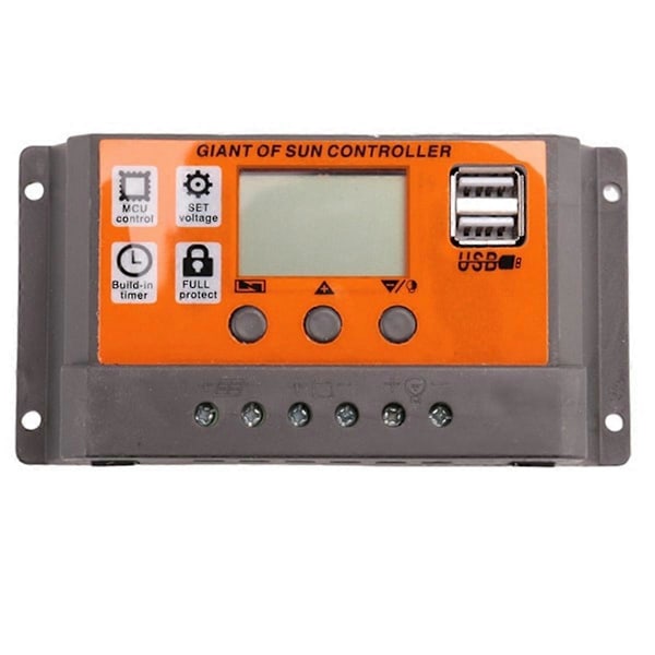 100A MPPT Solpanel Regulator Laddningskontroller 12V/24V Auto Fokus Spårning