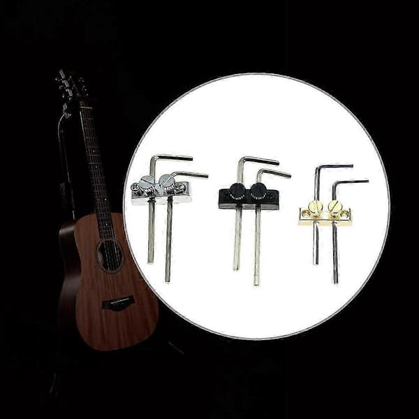 Guitar Bas Nøgle Skruenøgle Holder Udskiftning Headstock Hexagonal Nøgleholder Black