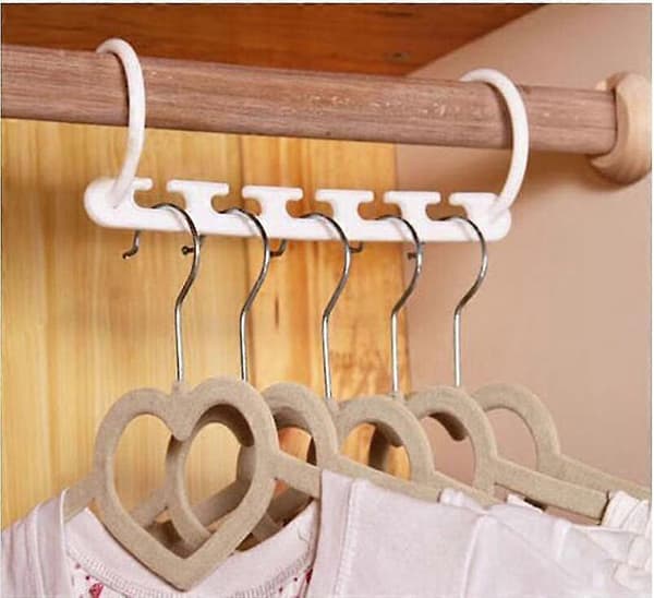 8 tilaa säästävän monitoimiripustimen sarja kaappeihin (8 ripustimen pakkaus) 23*8cm