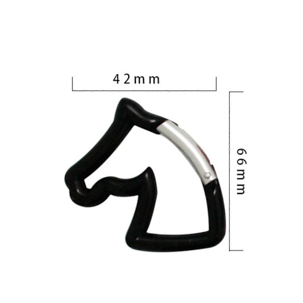 Multifunksjonell Slitesterk Hestehode Spenne Aluminium Legering Karabinkrok for Ryggsekker