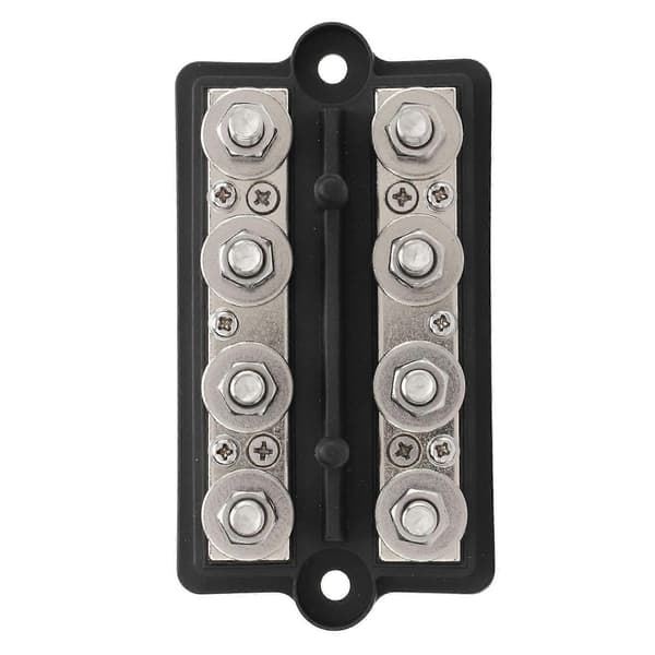 Strømfordelingsblok DC12 til 48V 150A 8 M10 Studs Batterisamleskinne til Biler Både Yachts Lastbiler