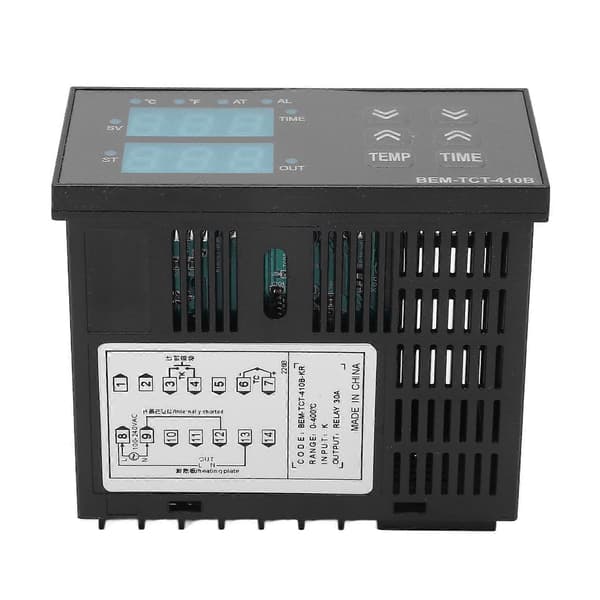 BERM Temperaturkontroller Set Digital Display K Typ Temperaturkontroller 100?240V för Värmepressmaskin