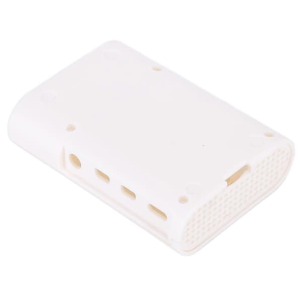 Kabinett ABS Varmeavledning Beskyttende Skall Kjøledeler for Raspberry Pi 4 Modell B Hvit