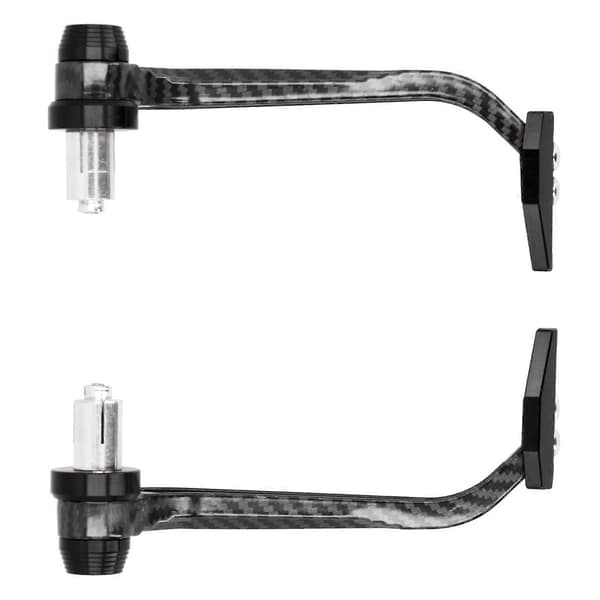 Motorcykelstyre Skydd Kolfiberstil Aluminiumlegering Universal 22mm/0.87in Svart