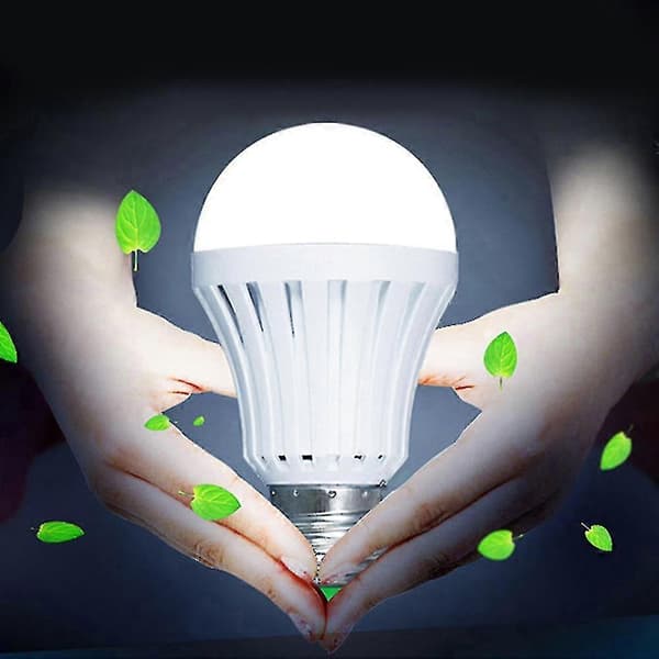Led Älykäs Lamppu E27 5w/12w Ladattava Hätävalaisin Lamppu Taikalamppu 220V 9W