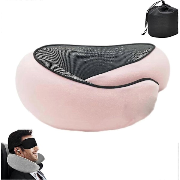 Plus Resepudde, Plus Resenacke, Plus Nackkudde, Minnesskum Resenacke För Flygplan, Resenacke, Nackkudde Pink