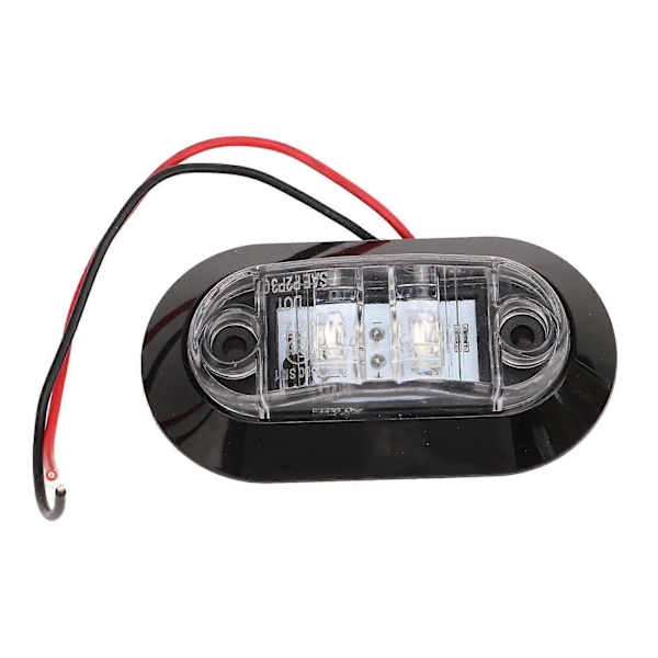 4 stk. Sidemarkeringslys 12V DC IP67 Vanntett Hvit Belysning LED Breddeindikator Klareringslys for Bobiler Båter Yachter