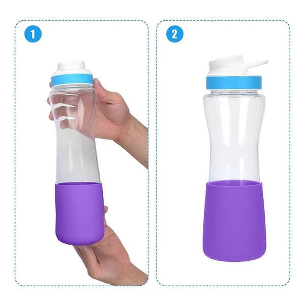 2 kpl Vesipullon Pohjasuoja Cirkul 22OZ Pullolle, Silikoninen Pullon Pohjasuoja Vesipullon Suoja Violetti