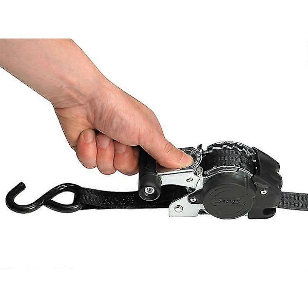 Master Lock Spännband med Spärr och Infällbar Mekanism S-krok 3m 2-pack MLK3238
