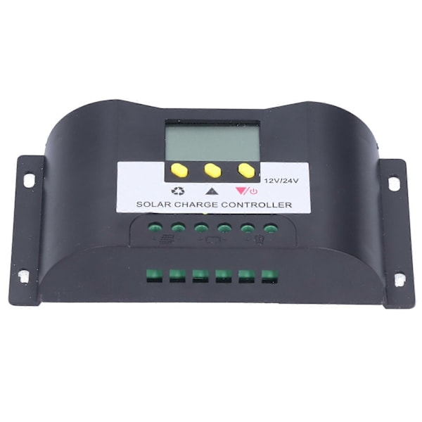 Intelligent Solar Charge Controller med justerbare timerstyringsmoduser LCD-skærm Solar Controller til DC-belastninger 10A