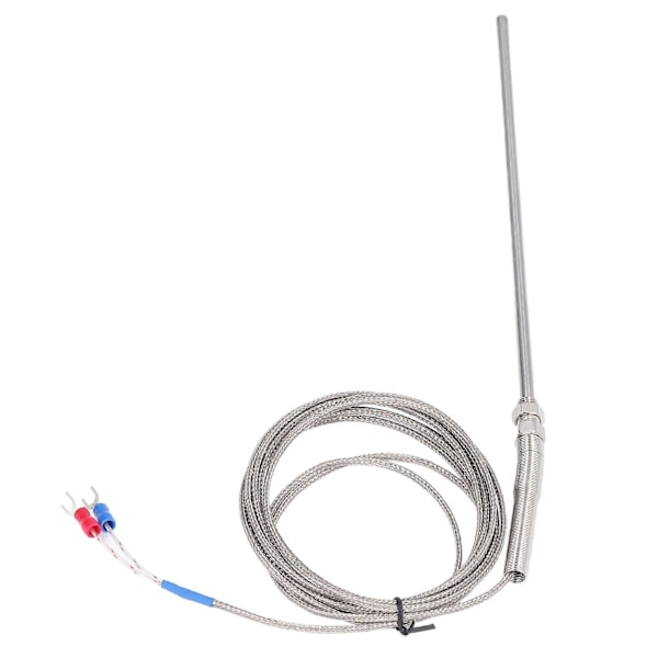 K-typ Termoelement Rostfritt Stål Termoelement Probe för Temperaturmätning 200mm 3 Meter