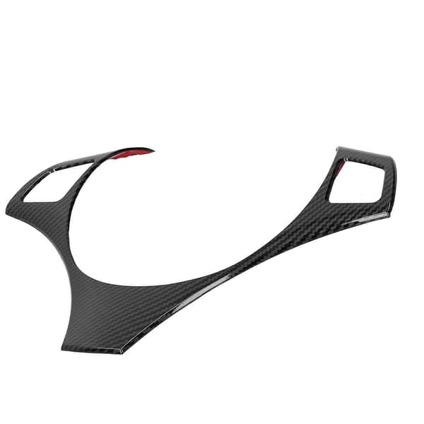 Ratknap Trim Cover Bil Interiør Dekoration Passer til 3 Serie E90 2006?2012 Kulfiber Stil Blank Sort