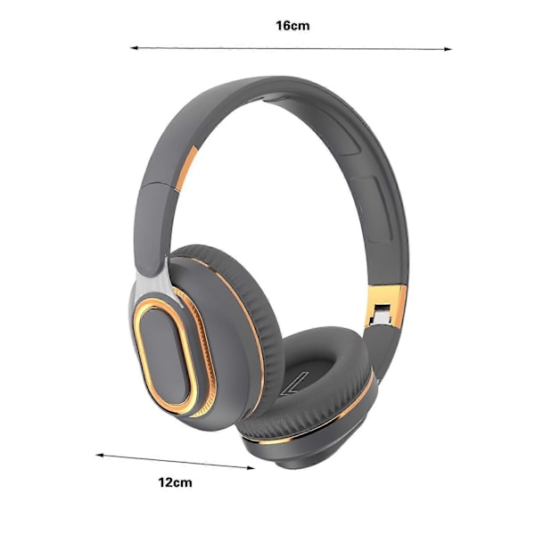 H7 Bluetooth-kompatible hodetelefoner over øret dyp bass sammenleggbar støyreduksjon stereolyd trådløst headset spill