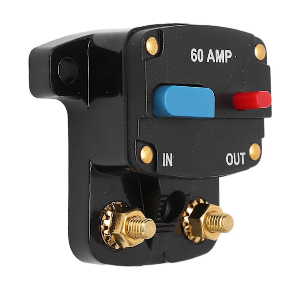 Bil Audio Strømafbryder Manuel Reset Sikring Inline Inverter Holder til Bil Audio Stereo System Båd Lastbiler Busser 60A